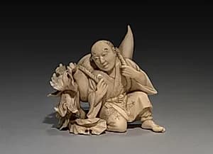 Man with Radish by Unknown Artist