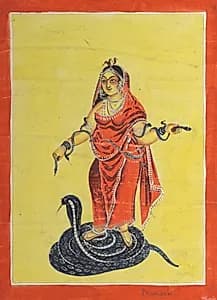 Manasa, The Snake Goddess by Unknown Artist