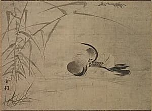 Mandarin Duck by Sesson Shūkei (Japanese, c. 1492–c. 1577)