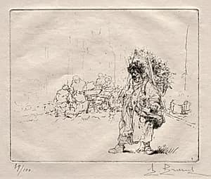Marchand a la Hotte by Auguste Brouet (French, 1872–1941)