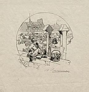 Marché aux Pommes, No. 2 by Auguste Louis Lepère (French, 1849–1918)