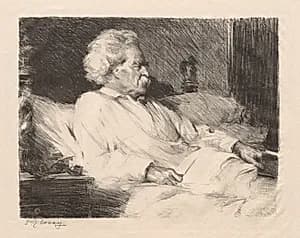 Mark Twain by Samuel Johnson Woolf (American, 1880–1948)