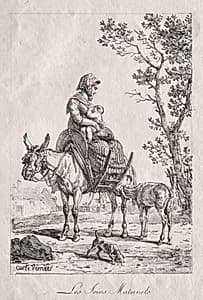 Maternal Care by Carle Vernet (French, 1758–1836)