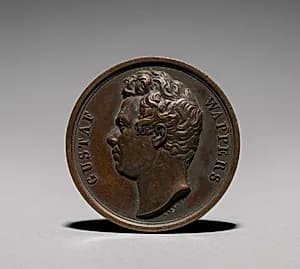 Medal: Gustaf Wappers (obverse) by Unknown Artist