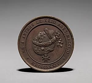 Medal: Gustaf Wappers (reverse) by Unknown Artist