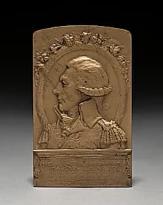 Medal: Lafayette (obverse) by Jules Edouard Roiné (French, 1857–1916)