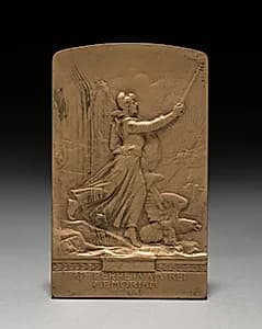 Medal: Lafayette (reverse) by Jules Edouard Roiné (French, 1857–1916)