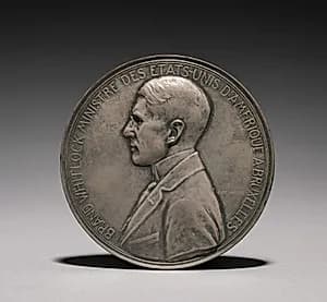 Medal (obverse) by Godefroid Devreese (Belgian, 1861–1941)