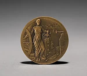 Medal (obverse) by Edmond-Eugene-Emile Lindauer (French, 1869–1942)