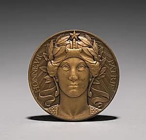 Medal (obverse) by Auguste Dujardin (French, 1847–1918)