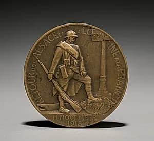 Medal (reverse) by Paul Roger-Bloche (French)