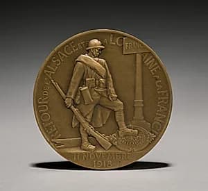 Medal (reverse) by Paul Roger-Bloche (French)