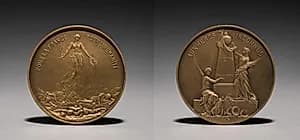 Medallion by Henri Emile Allouard (French, 1844–1929)