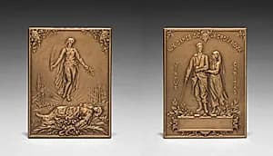 Medallion by Henri Emile Allouard (French, 1844–1929)