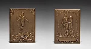 Medallion by Henri Emile Allouard (French, 1844–1929)