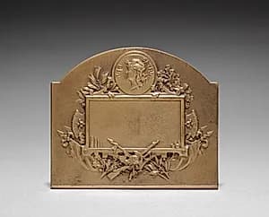 Medallion by Henri Emile Allouard (French, 1844–1929)