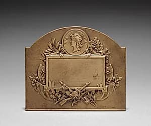 Medallion by Henri Emile Allouard (French, 1844–1929)