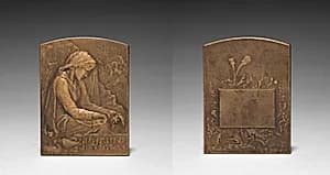Medallion by Marie Alexandre Lucien Coudray (French, 1864–1932)