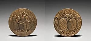 Medallion by Charles-Theodore Perron (French, 1862–1934)
