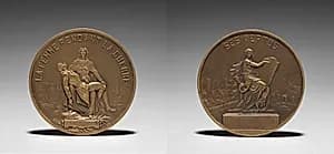 Medallion by Henri Emile Allouard (French, 1844–1929)