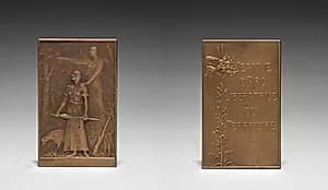 Medallion: Jeanne d'Arc by Daniel Dupuis (French, 1819–1899)