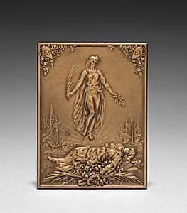 Medallion (obverse) by Henri Emile Allouard (French, 1844–1929)