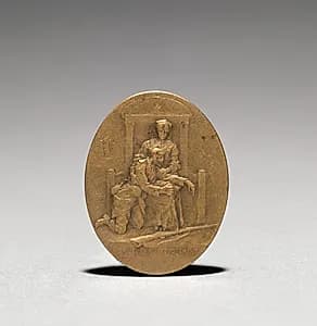 Medallion (obverse) by Jean Paul Aube (French, 1837–1916)