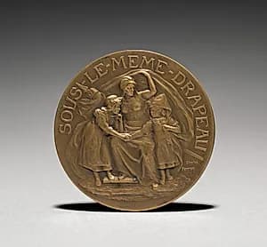 Medallion (obverse) by Charles-Theodore Perron (French, 1862–1934)