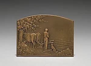 Medallion (obverse) by Jules Dupré (French, 1811–1889)