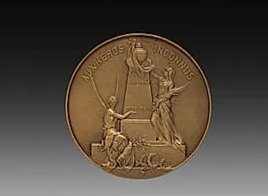 Medallion (reverse) by Henri Emile Allouard (French, 1844–1929)