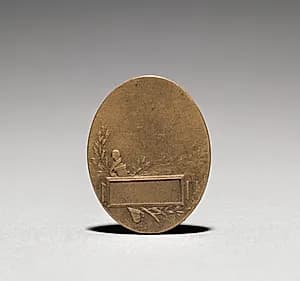 Medallion (reverse) by Jean Paul Aube (French, 1837–1916)