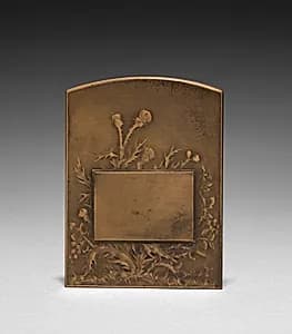 Medallion (reverse) by Marie Alexandre Lucien Coudray (French, 1864–1932)