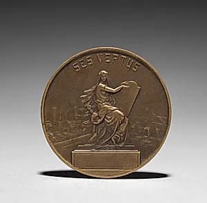Medallion (reverse) by Henri Emile Allouard (French, 1844–1929)