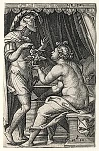 Medea and Jason by Georg Pencz (German, c. 1500–1550)
