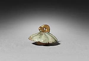 Melon-shaped Wine Ewer (lid) by Unknown Artist