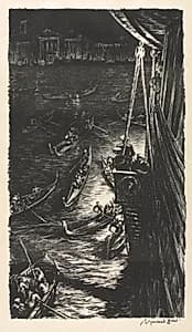 Midnight at Venice by Muirhead Bone (British, 1876–1953)