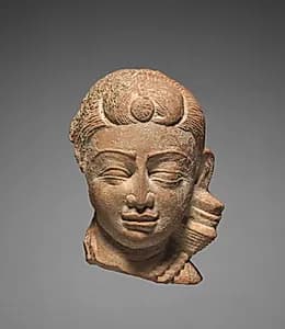 Miniature Female Head by Unknown Artist