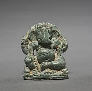 Miniature Seated Ganesa by Unknown Artist