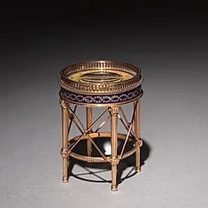 Miniature Table with Compass by House of Fabergé (Russian, 1842–1918)