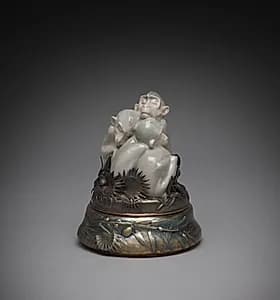 Monkey Figure by Ingeborg Plockross-Iminger (Danish, 1872–1962)