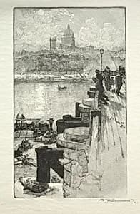 Montagne Ste. Genevieve by Auguste Louis Lepère (French, 1849–1918)