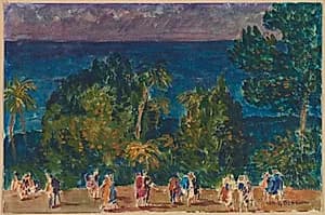 Moonlight, Bermuda by Gifford Beal (American, 1879–1956)