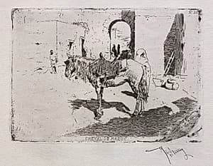 Moroccan Horse by Mariano Fortuny (Spanish, 1838–1874)