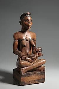 Mother and Child Figure by Unknown Artist