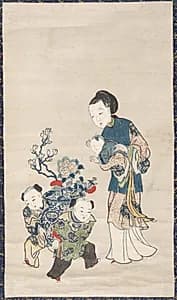 Mother and Sons by Unknown Artist