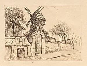Moulin de la Galette by Eugène Delâtre (French, 1864–1938)