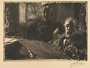 Mr. and Mrs. Fürstenberg by Anders Zorn (Swedish, 1860–1920)