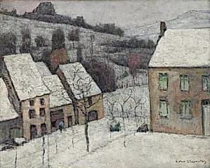 Murol in the Snow by Victor Charreton (French, 1864–1936)
