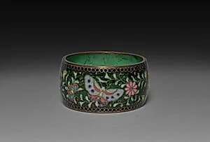 Napkin Ring with Butterflies by Unknown Artist