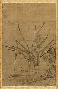 Narcissus and Rocks by Lu Tianru (Chinese, first half of 1400s)